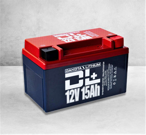 DL+ 12V 15Ah 300CCA LITHIUM BATTERY FOR MOTORCYCLES