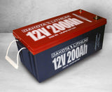 BATTERY for RV Off Grid Solar - 12V 200AH DEEP CYCLE LIFEPO4- Includes 10A charger - Sunrise Sales