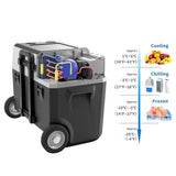 Cooler Combo, Portable Battery Powered Fridge Freezer (42 QT Capacity) & Extra 173Wh Battery - Sunrise Sales