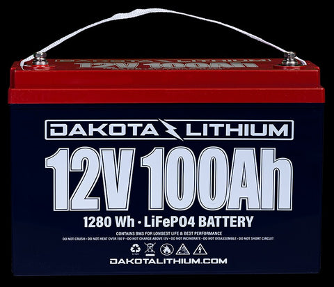 DL 12V 100Ah LiFePO4 Deep Cycle Lithium Battery for Trolling Motor Carts Solar 10A LiFePO4 charger included