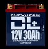 DL+ 12V 30Ah 400 CCA BATTERY FOR MOTORCYCLES