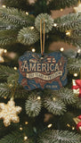 America 250 Years of Freedom Ornament