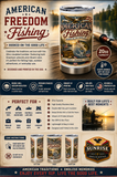 American Freedom Fishing 20 oz Tumbler