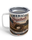 American Freedom Baseball Travel Mug