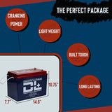 DL+ 12V 280Ah - DEEP CYCLE LIFEPO4 Dual Purpose Lithium Battery