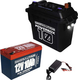 POWERBOX 10, 12V 10AH BATTERY AND 3A CHARGER INCLUDED