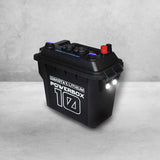 POWERBOX 10, 12V 10AH BATTERY AND 3A CHARGER INCLUDED