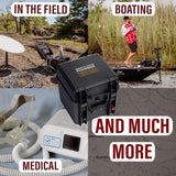 POWERBOX+ 135 WATERPROOF SOLAR GENERATOR, 12V 135AH BATTERY INCLUDED