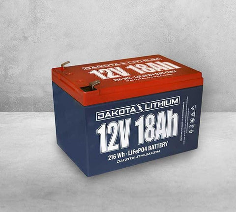 BATTERY - 12V 18Ah - DAKOTA LITHIUM - Sunrise Sales