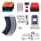 Complete Solar Power Systems - Flexible for RV, Boat, Camping, Construction, Adventure