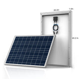 500W 12V  Poly Solar RV Kits, 40A MPPT Charge Controller - Sunrise Sales