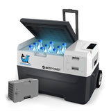 Cooler Combo, Portable Battery Powered Fridge Freezer (32 QT Capacity) & Extra 173Wh Battery - Sunrise Sales