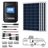 400W 12V  Poly Solar RV Kits, 40A MPPT Charge Controller - Sunrise Sales